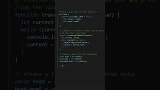 JavaScript Linked List Traversal