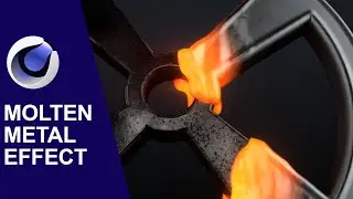 Molten Metal with Cinema 4D and volume builder