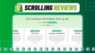 Scrolling Reviews (Trustpilot Inspired) | Shopify No Code Tutorial