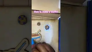Morning coloring. How to make a muffin 