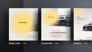 Coole Website Page Load Animation mit 3D Effekt bauen – SION Part 3