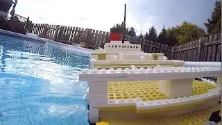 LEGO Queen Mary Sinking - Stern Cam