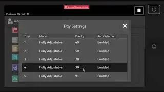 How to Change The Paper Tray Priority, Disable Auto Selection, or Tray Dedication on Xerox Altalink