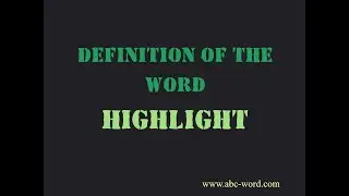 Definition of the word 