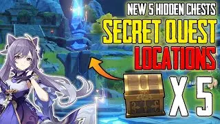 NEW FREE 5 Hidden Chests NEW Secret Quest Genshin Impact Locations