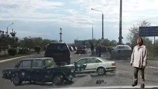 Автоподстава от водилы пьяницы и моментальное наказание мерзавца