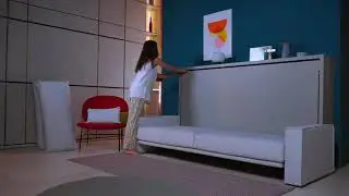 Sistema de sofas transformables en cama.