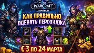 Как правильно одеть персонажа перед сезоном | WOW Midnight 1 сезон