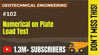 Numerical on Plate load test | Bearing Capacity | Geotechnical Engineering - GATE