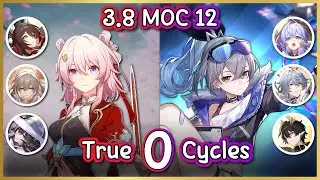 3.8 MoC 12 : Hunt March 7th & E6 Silverwolf DPS True 0 Cycles 3* Clear! | Honkai Star Rail