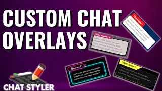 Custom CHAT OVERLAY erstellen für OBS und Streamlabs