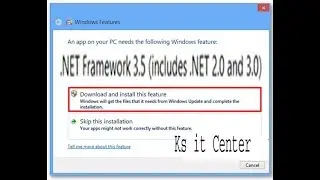 How to fix. NET Framework 3.5 in 8, 8.1 and Windows 10