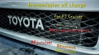 How to transmission oil change and install Kaon Transmission cooler on FJ Cruiser