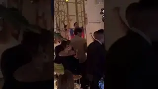 Djokovic partying after his Olympic gold win
