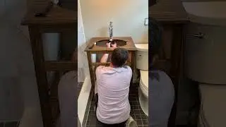 Part 5: hoping our bathroom vanity and sink bowl fits in our little bathroom🤞🏼 #BathroomRenovation