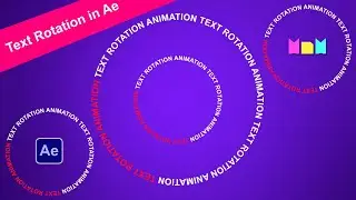 Rotating Text Animation in After Effects