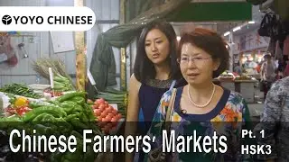 Chinese Lessons with Native Speakers | 🥕🥒🥬 Chinese Farmersʻ Markets 🍅🥑🥦 - Pt. 1 | HSK3