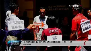 Rekonstruksi Pembunuhan Sales Motor Yang Dipicu Gadai Motor