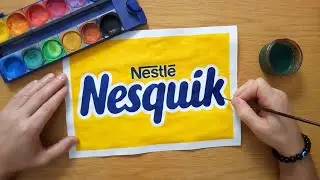 How to draw the NEW Nesquik logo - Nestlé