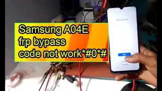 Samsung A04E frp bypass(not work *#0*#) with unlock tool /The Mobile Repair. 100% solution