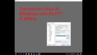 Connect to Linux with PuTTY and Xming