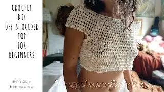 DIY Crochet off shoulder top for beginners
