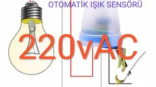 AC 220V otomatik ışık sensörü (gece karanlıkta  otomatik yanan gündüz ışıkta otomatik sönen fotosel)