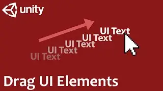 Unity C# - How to get click drag a UI element
