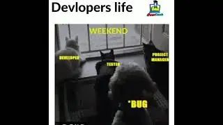 Developer's  Life. #developer #bug #tester #projectmanager #meme #developersmeme #weekend