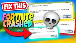 How to Fix Fortnite Crashed/Unexpectedly Quit Error On PC EASY! (Fix Application Closed/Hung Errors)