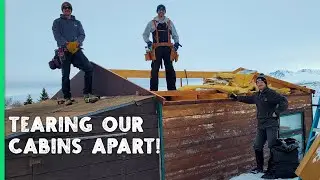 our CABIN REMODEL starts in the ALASKA BUSH - Off Grid Vlog