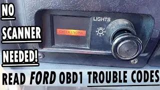 EASILY Read FORD OBD1 Check Engine Light CODES (1980-1995) WITHOUT A SCANNER... (i.e. Code 51)