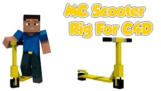 Awesome Minecraft Scooter Rig for C4D