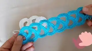 Surprise crochet lace pattern(Sürpriz tığ işi dantel modeli)