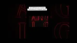 LLEGARON LOS CAPÍTULOS DE LA QUINTA TEMPORADA DE STRANGER THINGS  @Nefalen