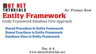 Stored Procedure in EF DB First Approach  | Stored Function in EF  | Views in Entity Framework