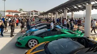 Lamborghini Aventador Takeover At South OC Cars and Coffee