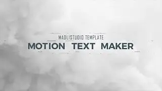 Motion Text Maker /// After Effects Template