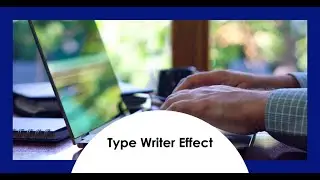 HTML CSS JavaScript Project 9:Type Writer Effect