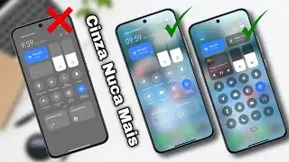 Finalmente 🙌 - Cinza Nunca Mais - Como Tirar o Cinza do Centro de Controle sem Root - Poco e Redmi