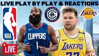 Los Angeles Clippers vs Los Angeles Lakers I NBA Live I Play By Play & Reactions