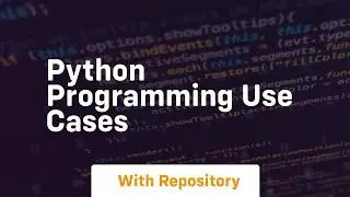 python programming use cases