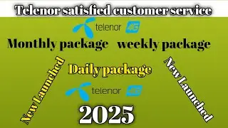 Telenor top 10 package 2025/Telenor monthly weekly daily internet package 2025