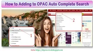 How to Adding Autocomplete Search in Koha OPAC | Lib Power Tech | தமிழ்