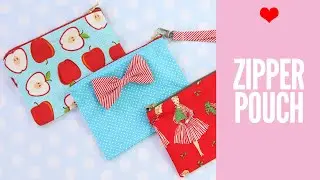 How to Make a Zipper Pouch Tutorial | With Lining