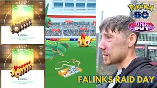 I Can't Believe How Unlucky We Were Playing Falinks Raid Day in Pokemon GO