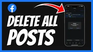 How To Delete All Posts On Facebook as ONCE! (2024)