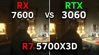 RX 7600 vs RTX 3060 | Test in 17 Games at 1080p | RYZEN 7 5700X3D | 2024