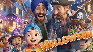 ਹੈਪੀ ਹੈਲੋਵੀਨ | Punjabi Halloween Song for Kids | Trick or Treat Song 🎃👻