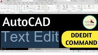Text Edit in AutoCAD || ddedit Command in Autocad || Editing in Text | Text Edit Command